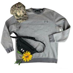 Under Armour UA Mens Crewneck Pullover Sweatshirt Cold Gear Athletic Sports XL